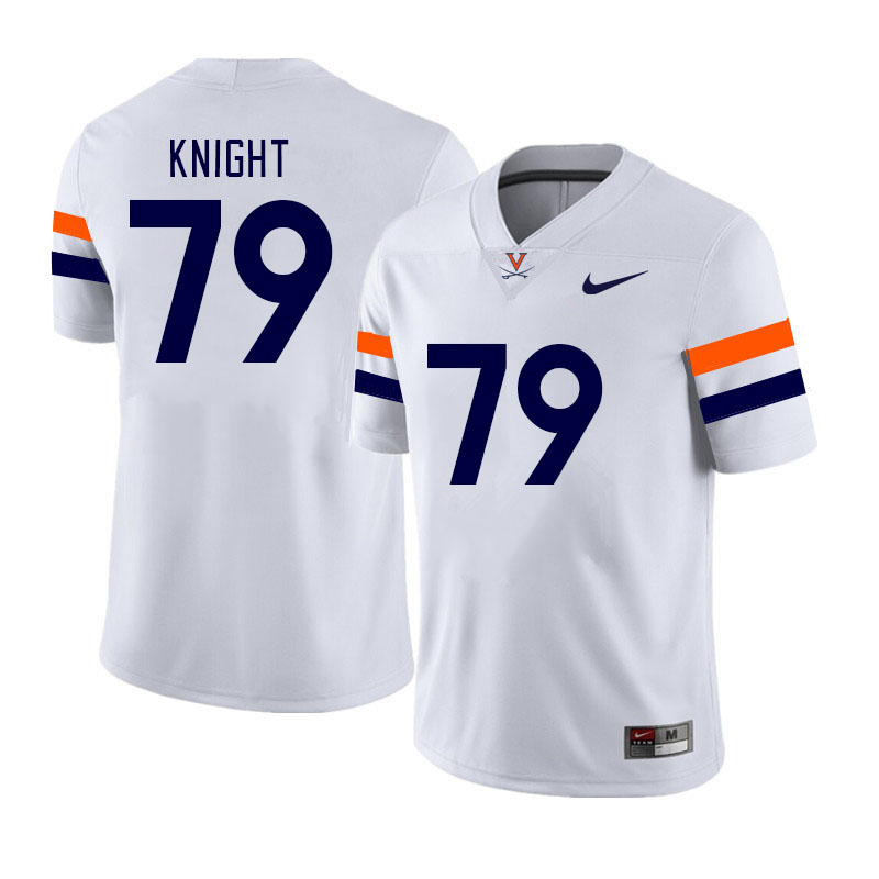 Men #79 Jessie Knight Virginia Cavaliers College Football Jerseys Stitched Sale-White
